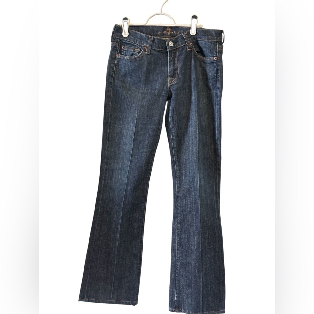 7 For All Mankind Dark Blue Bootcut Jeans